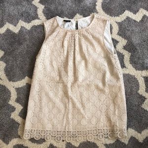 Sleeveless lace top